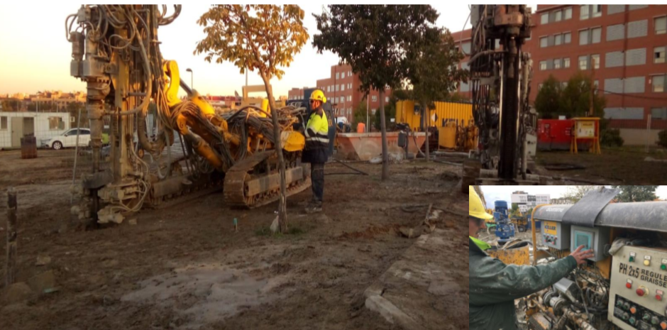 Trabalho de preenchimento de cavidade cársica