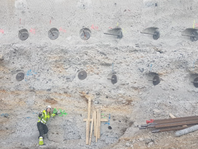 Female Keller project manager on site