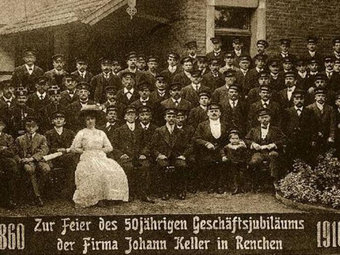 Os primórdios da família Keller numa foto de 1860