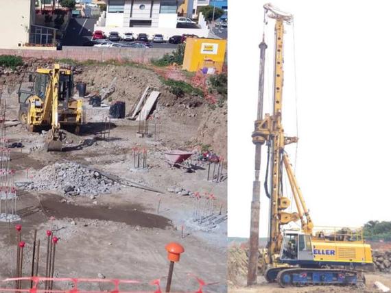 Execução de estacas CPU-7 em La Guancha, Tenerife