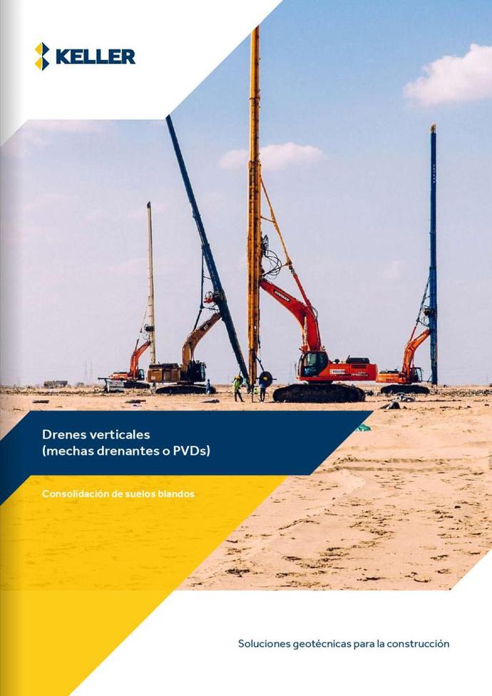 Drenes verticales, mechas drenantes o PVDs