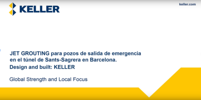 Jet grouting para pozos de salida de emergencia en túnel