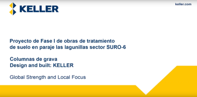 Columnas de grava en las Lagunillas, Jaen